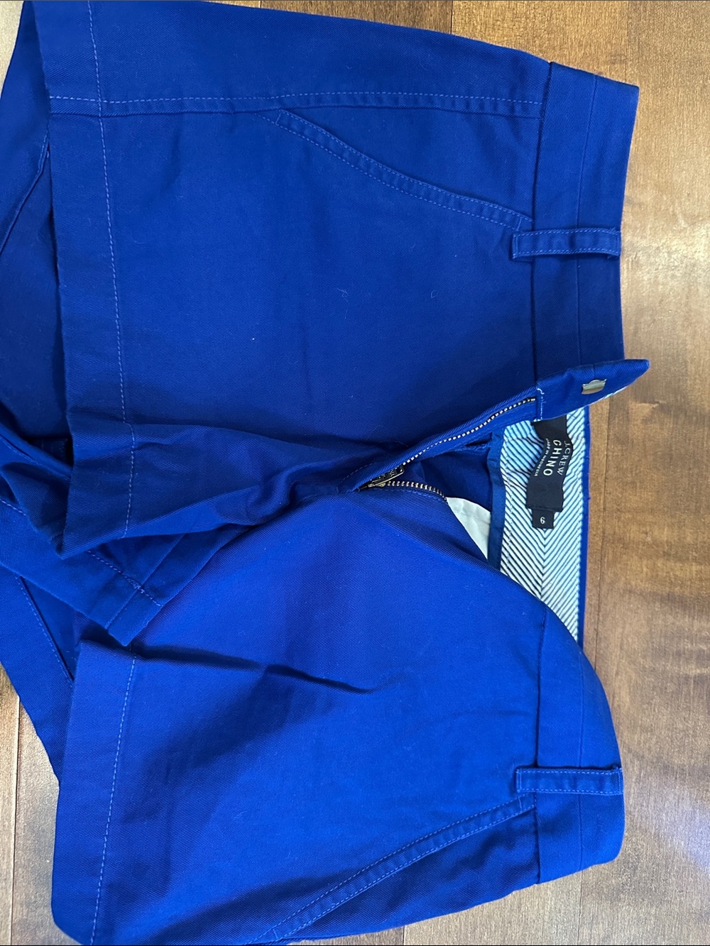 J. Crew Chino Shorts in Bright Blue
